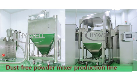 Dammfri pulverblandare produktionslinje