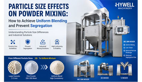 Mga Epekto sa Laki ng Particle sa Paghahalo ng Powder: Paano Makamit ang Uniform Blending At Pigilan ang Paghihiwalay